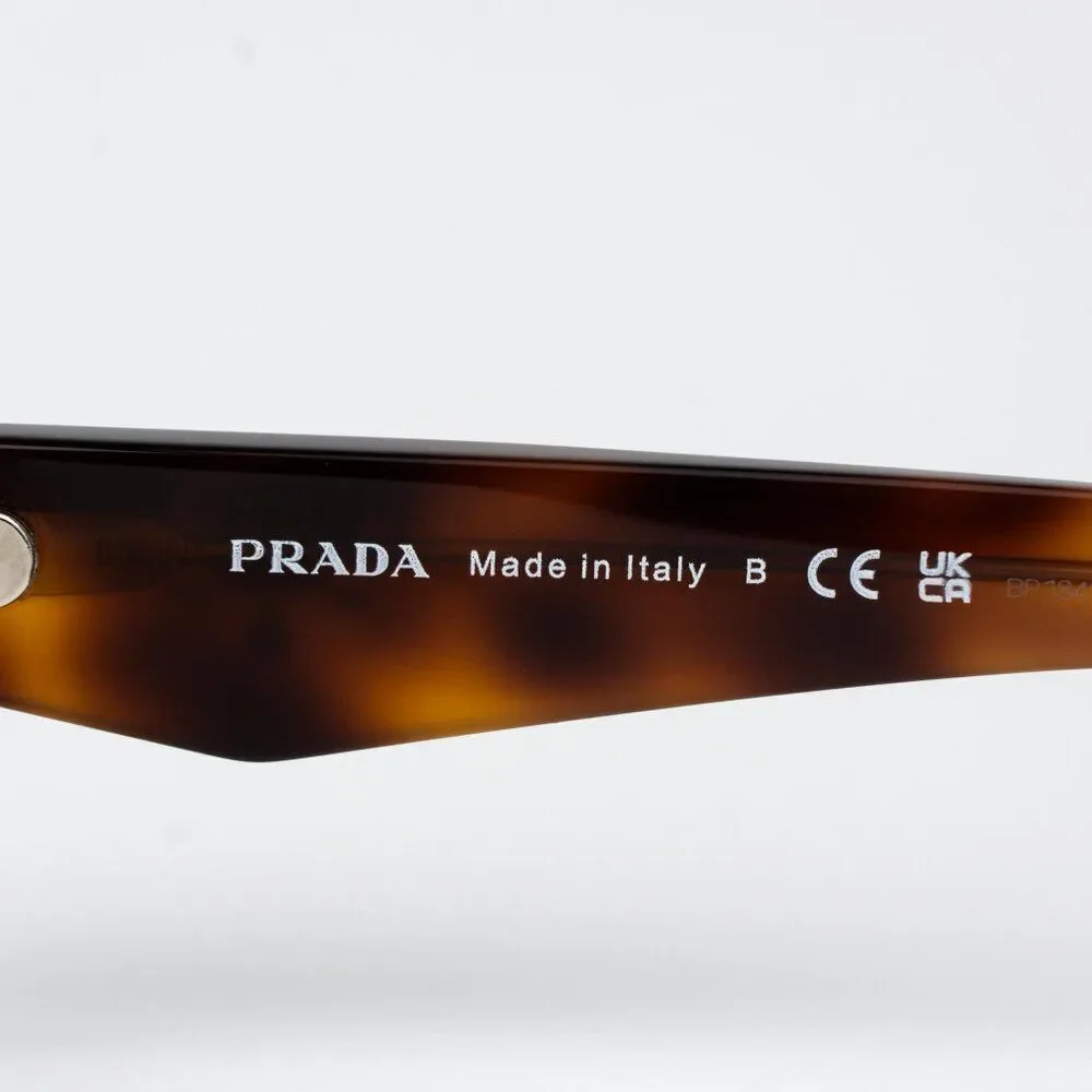 Prada Men Sunglasses Havana Grey Rectangle PRB06S 15W03N NEW AUTHENTIC